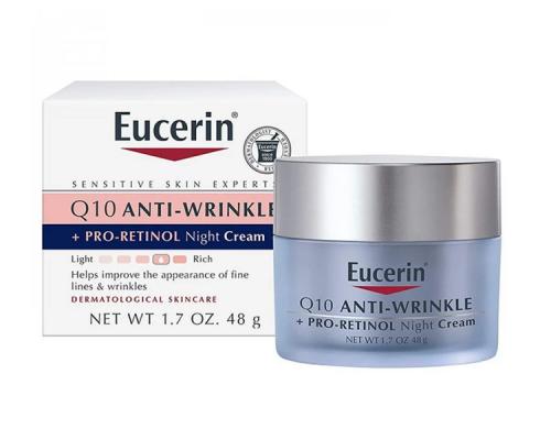 EUCERIN FACE NIGHT CREAM Q10 ANTI-WRINKLE 48g
