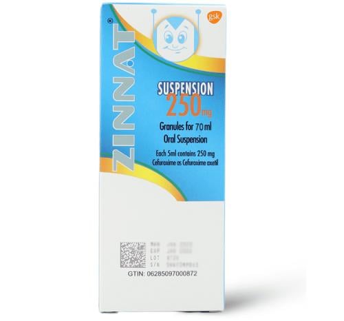 ZINNAT 250MG SUSP 50ML