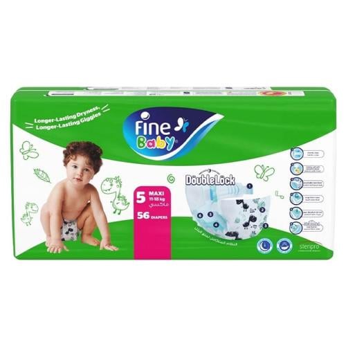 Fine Baby Mega 5 Diapers 56 Count