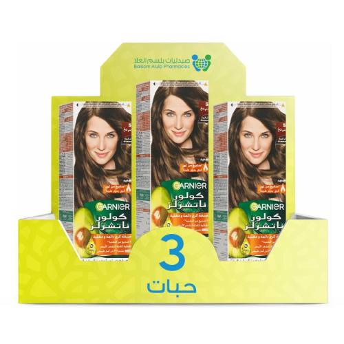 Garnier Hair Dye 5 Light Brown *3 Pack | Value Box
