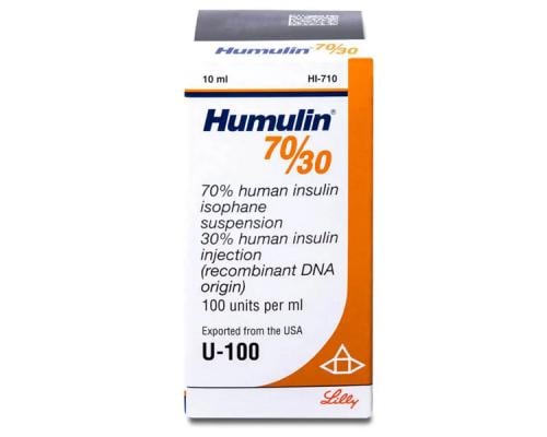 Humalin 70/30 Vial 100 IU 10 ml - Refrigerated