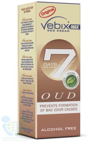 VEBIX DEODORANT CREAM OUD 25 ML