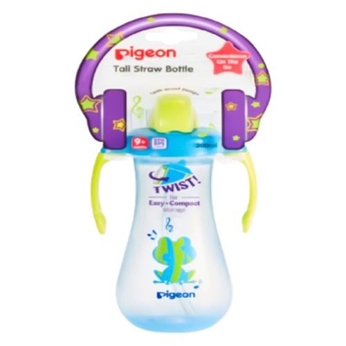 PIGEON CUP STRAW TWIST BLUE 300 ML 26215