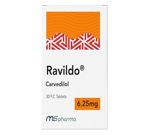 RAVILDO 6.25 MG 30 TAB
