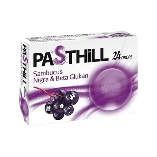 Pastel Black Elderberry and Beta-Glucan Lozenges, 24 tablets