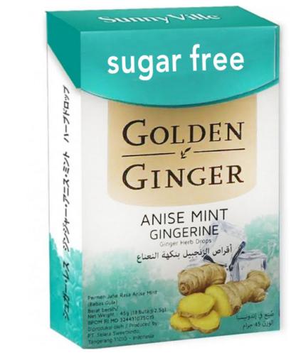 GOLDEN GINGER DROPS MINT GINGERINE 45GM