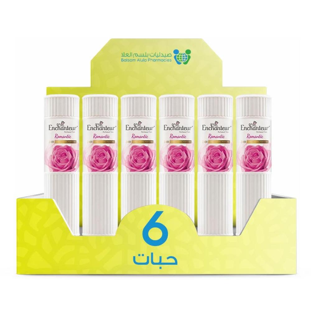 Enchanteur Romantic Powder Body Mist 125g * 6 Pieces | Value Box