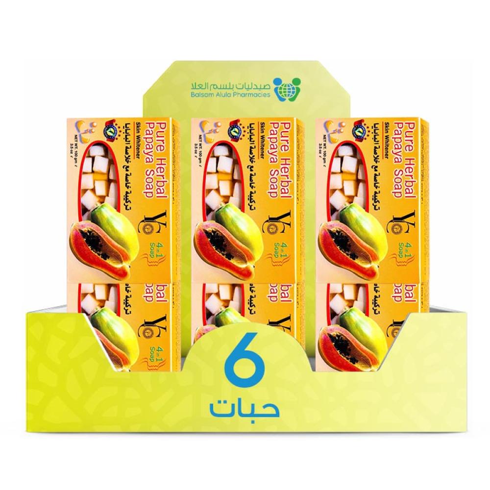 Papaya Soap 4-in-1 135g *6 bars | Value Box