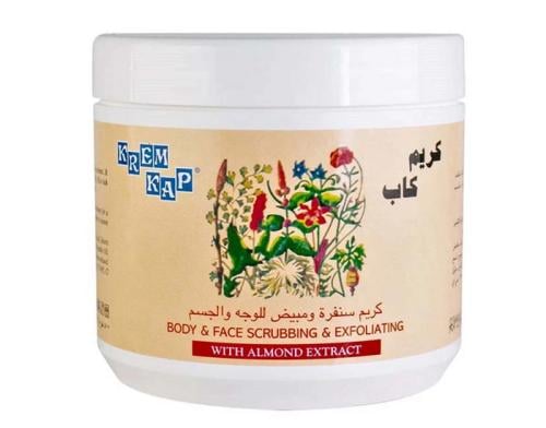 KAP KREM BODY AND FACE SCRUBBING AND EXFOLIATING ALMOND EXTRACT 500 G