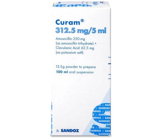 CURAM 312.5 Mg/5ml pow  fort susp