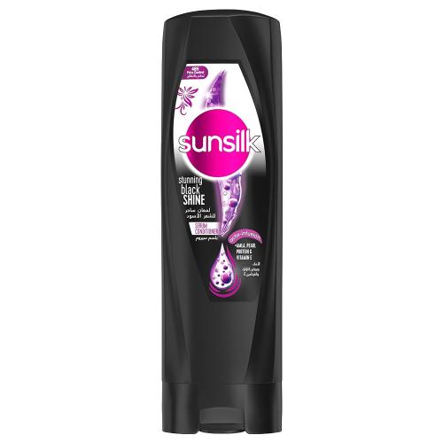 SUNSILK HAIR CONDITIONER STUNNING BLACK HAIR SHINE 350 ML