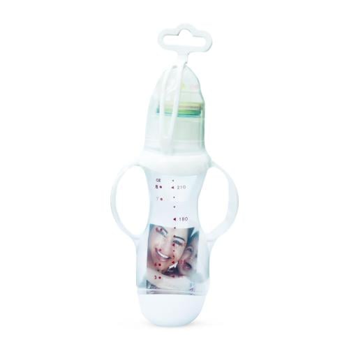 BABY ZONE FEEDING BOTTLE PLASTIC WITH HANDS 210ML 8514