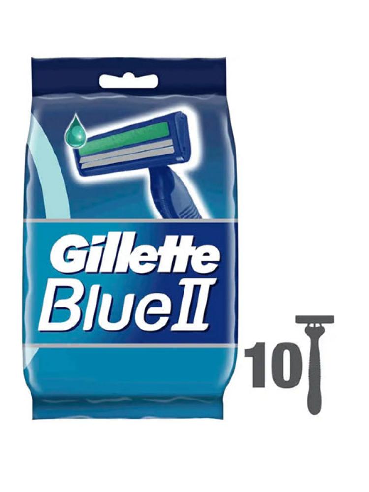 GILLETTE RAZOR MEN BLUE 2 10 PCS