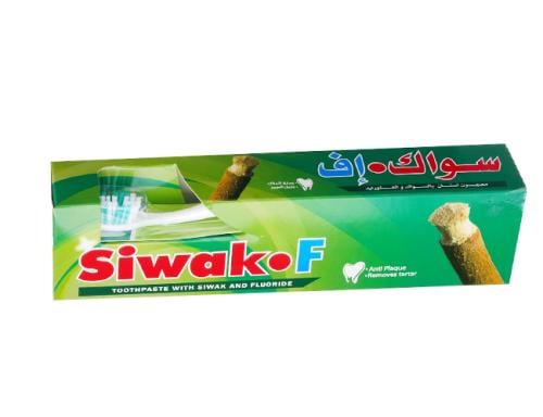 سواك اف معجون اسنان 120 جم + فرشاة مجانا