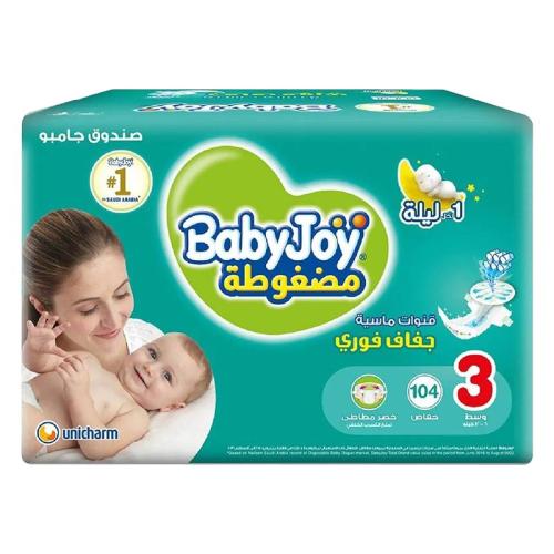 BABYJOY DIAPERSS BOX 3 104 PCS