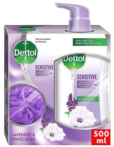 DETTOL SHOWER GEL SENSITIVE SKIN 500 ML WITH LOOF