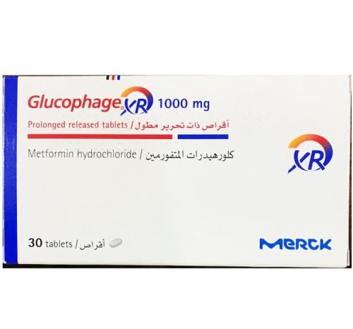 GLUCOPHAGE XR 1000MG 30TAB
