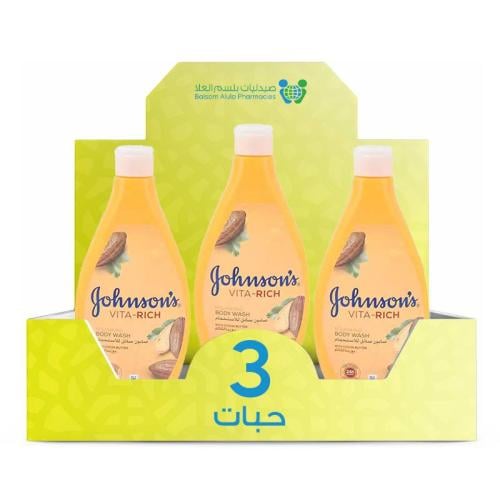 Johnson's Body Care Shower Gel with Cocoa Butter 400ml *3 Pack | Value Box