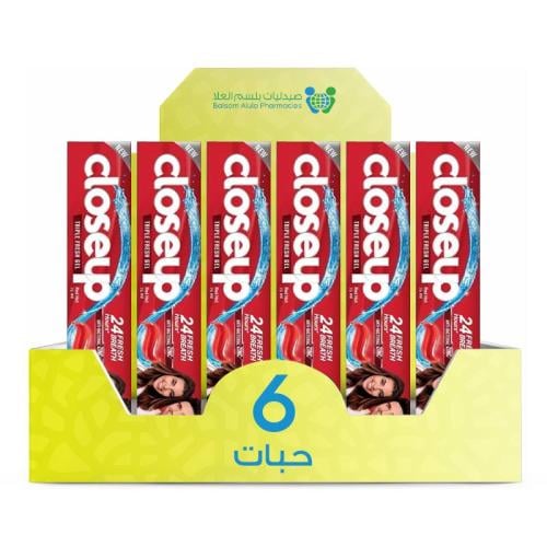Close-Up Red Toothpaste 75ml * 6 Packs | Value Box