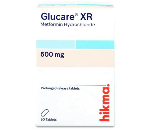 GLUCARE XR 500MG 60TAB