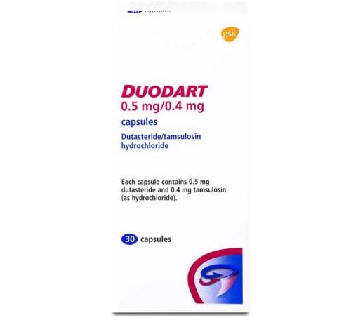 DUODART 0.5/0.4 MG 30 CAP