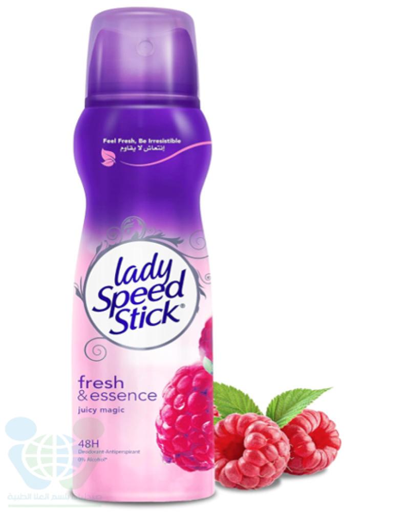LADY SPEED STICK DEODERENT SPRAY FRESH ESSENCE JUICY MAGIC 150ML
