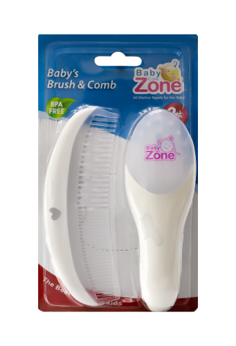 BABY ZONE HAIR BRUSH AND COMB 8451