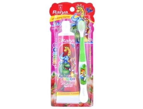 RAIYA TOOTHPASTE KIDS STRAWBERRY + TOOTHBRUSH FREE