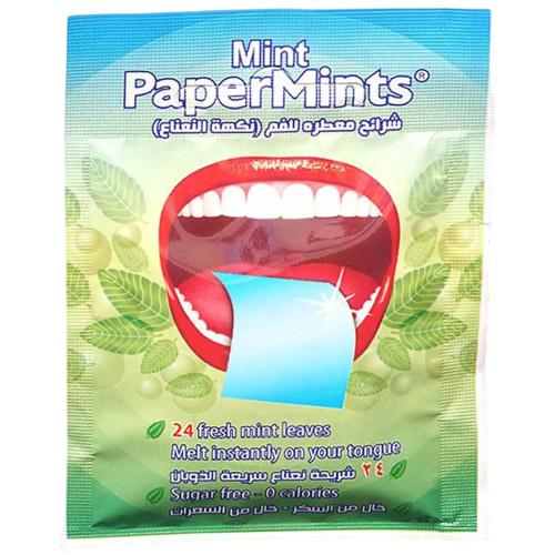 بيبرمنت شرائح فم معطرة بالنعناع 24 قطعة
