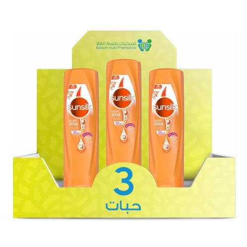 Sunsilk Repairing Conditioner for Damaged Hair 340ml *3 Pack | Value Box