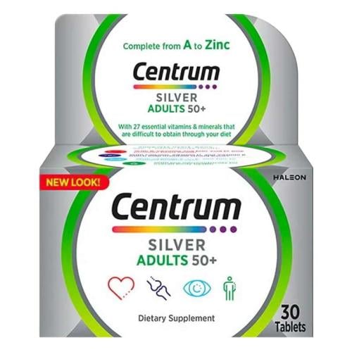 Centrum Silver for Adults +50 30 Tablets