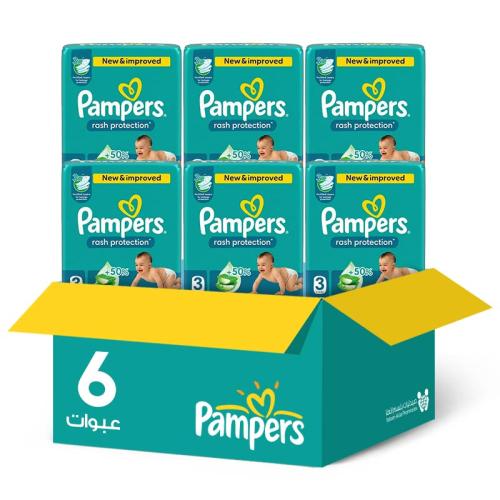 Pampers Baby Diapers 3 Pack (17 count, 6 packs) | Value Box
