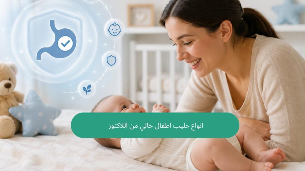 انواع حليب اطفال خالي من اللاكتوز