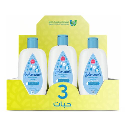 Johnson's Baby Cologne Morning Dew 200ml *3 Pack | Value Box