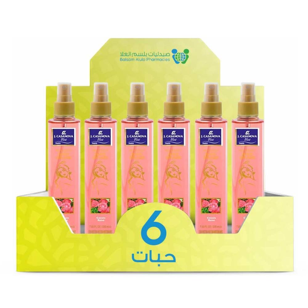 G. Casanova Classic Rose Body Spray 235ml *6 Pieces | Value Box