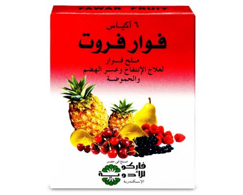 فوار فواكه اكياس 5 جم 6 ق