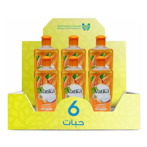 Vatika Almond Hair Oil 300ml *6 Bottles | Value Box