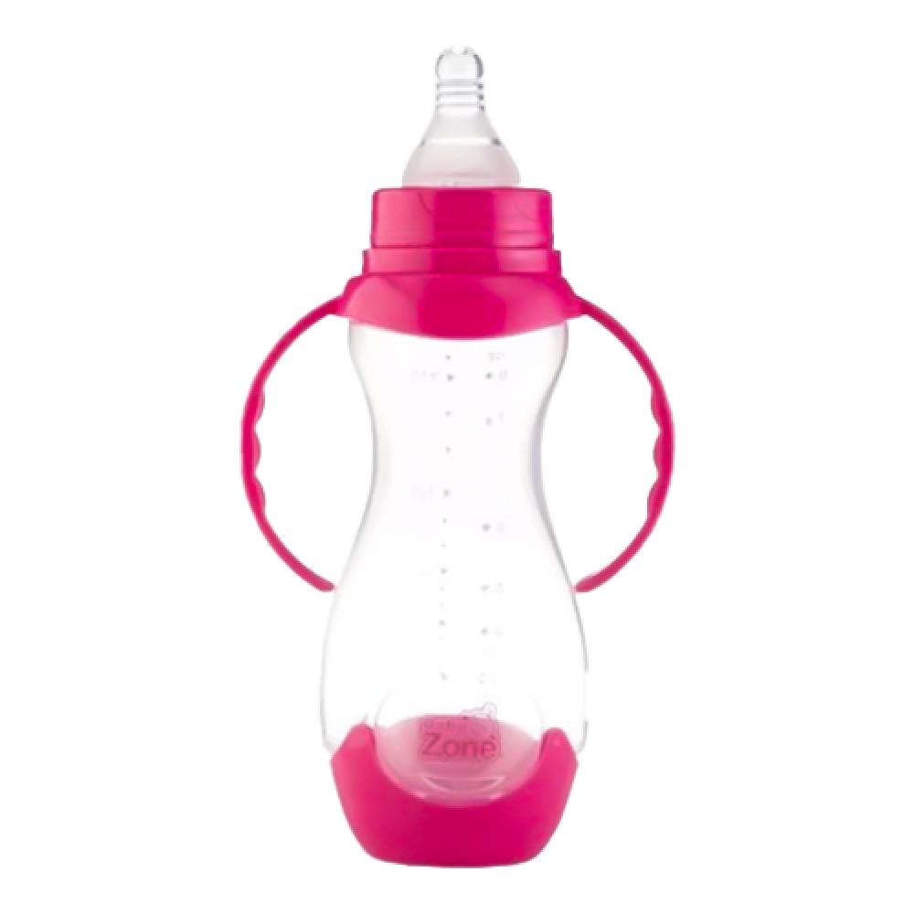 BABY ZONE FEEDING BOTTLE PLASTIC WITH HANDS 240 ML 8536