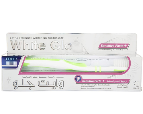 WHITE GLO TOOTH PAST SENSITIVE FORTE 100 ML