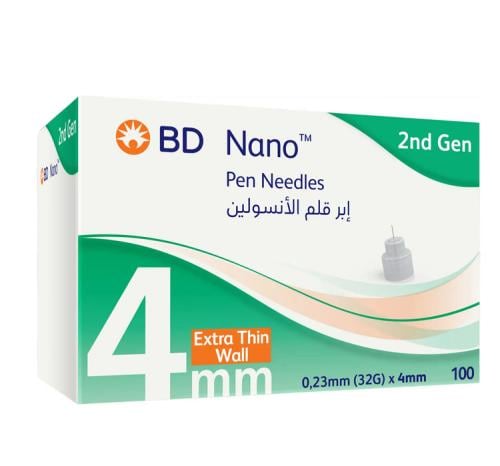 ابر قلم انسولين بي دي نانو 4 مم