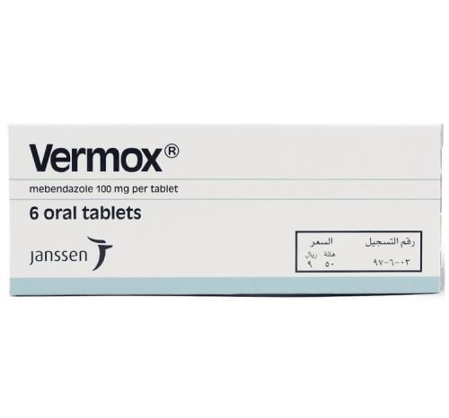 VERMOX 100MG 6TAB