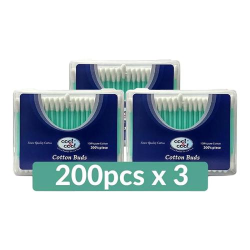 Cool & Cool Cotton Sticks 200 Sticks 2+1 Free