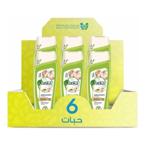 Vatika Garlic Shampoo 400ml * 6 Bottles | Value Box