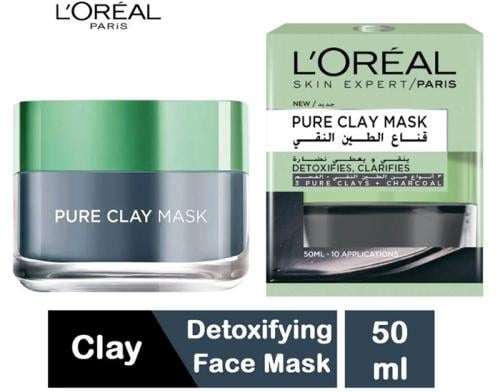 LOREAL FACE MASK PURE CLAY AND CHARCOAL 50 ML