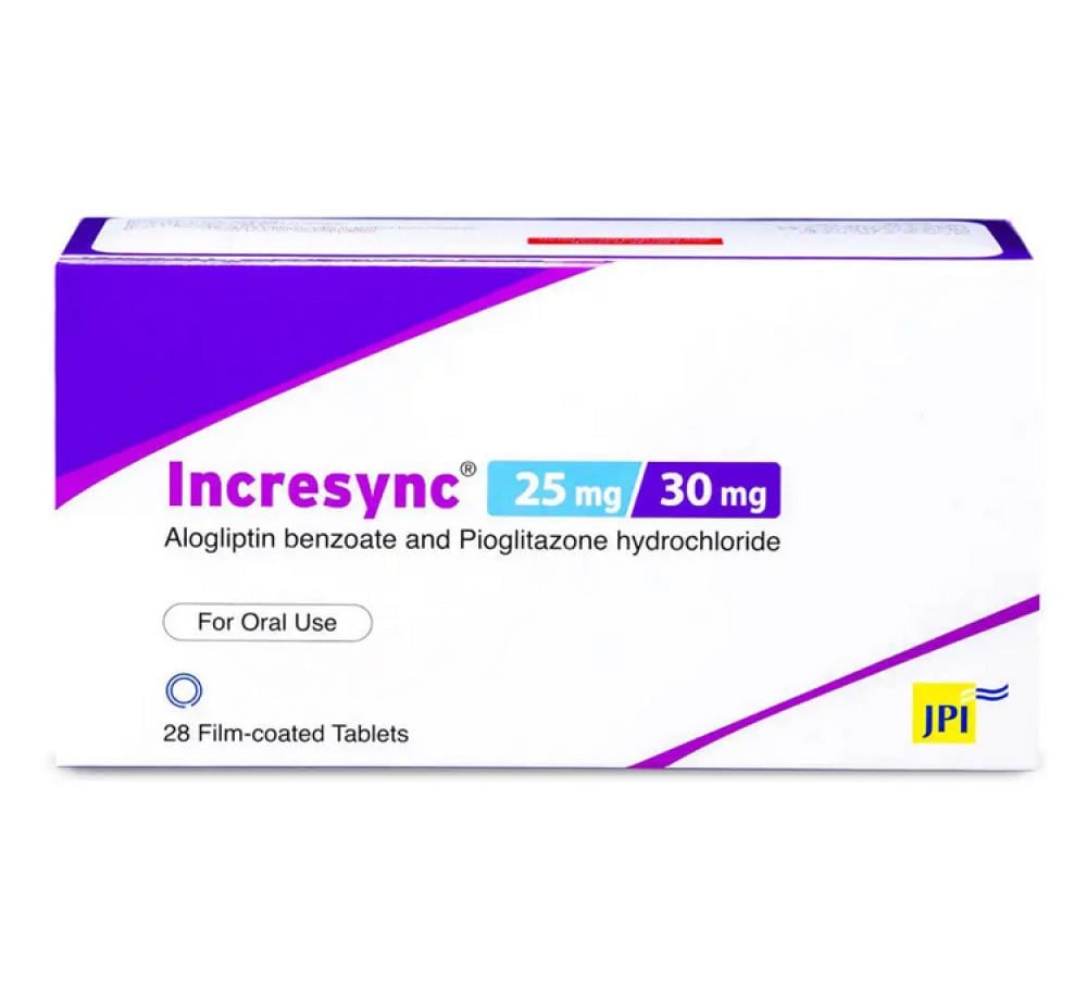 INCRESYNC 25/30MG 28TAB