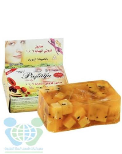 PAPAYA SOAP BAR 6*1 135 GM FRUITY