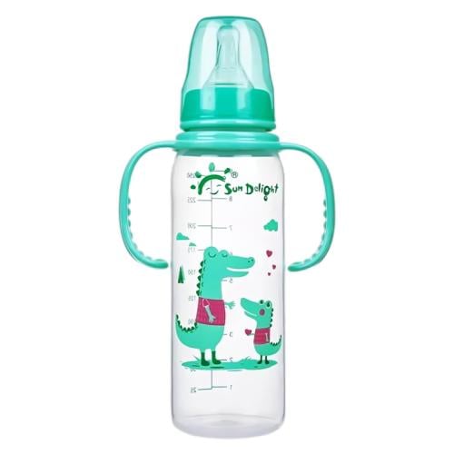 SUN DELIGHT PLASTIC FEEDING BOTTLE WITH DOUBLE HANDLE 250ML 31758