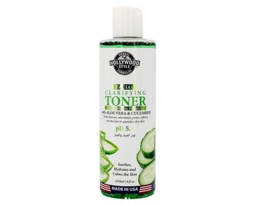 HOLLYWOOD STYLE FACIAL TONER ALOE VERA & CUCUMBER 250 ML