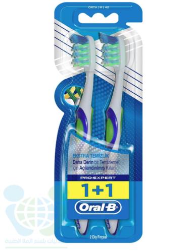 ORAL B TOOTHBRUSH PRO EXPERT EXTRA CLEAN MEDIUM (1+1 FREE)