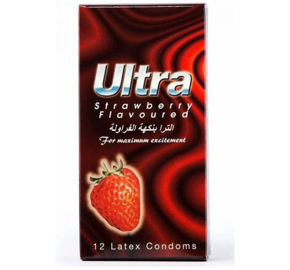 الترا واقي ذكري بنكهة الفراوله